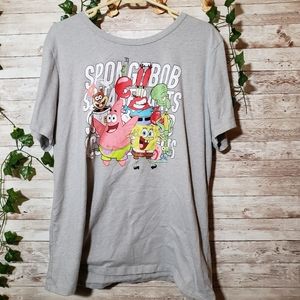 SpongeBob Square Pants Shirt Top Pink Red Green Grey Silver